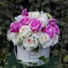 flower box biało-rozowy