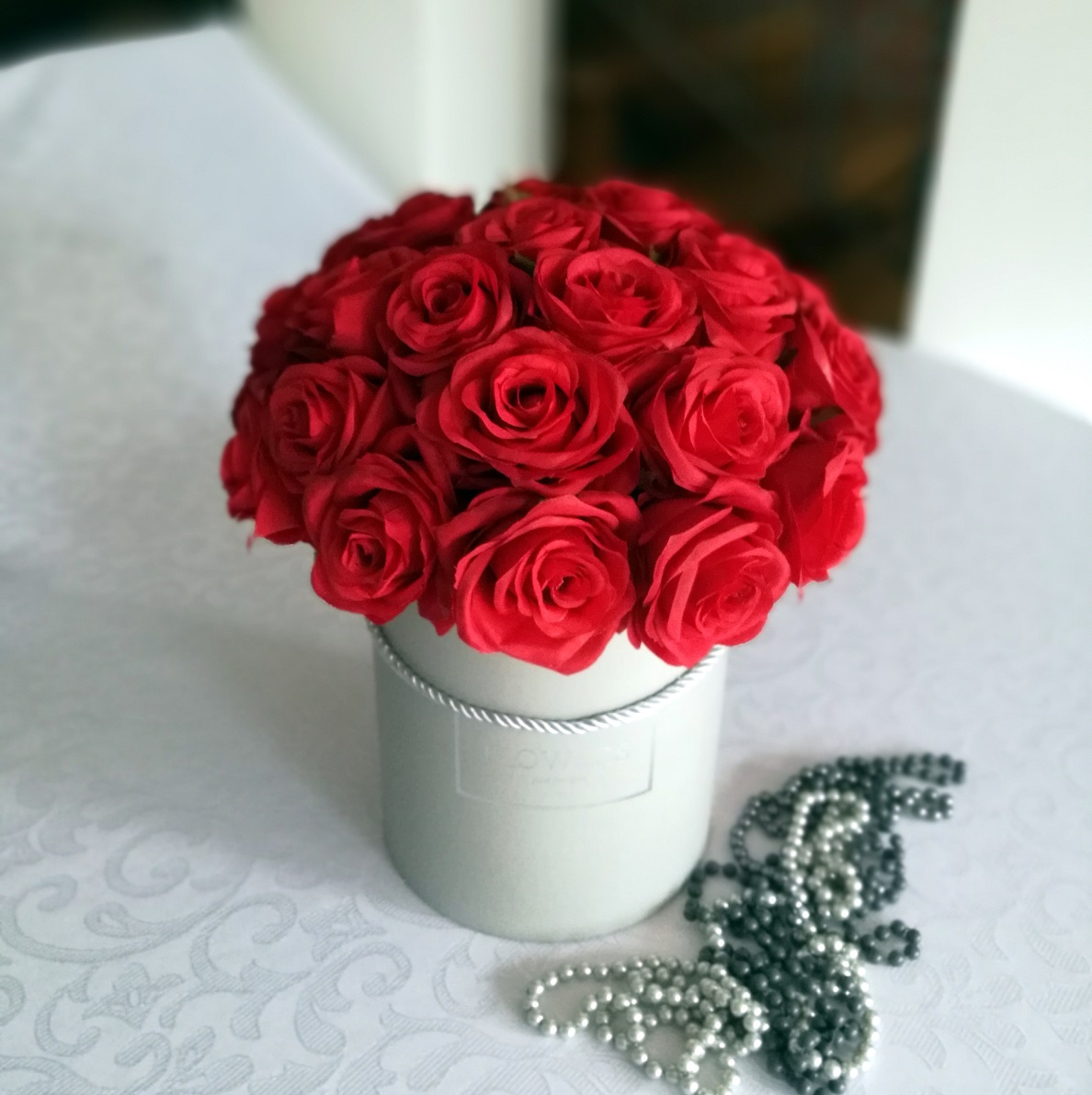 Flower box czerwone róże nr. 122