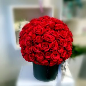 Flower box czerwone róże roz. XXL nr. 133