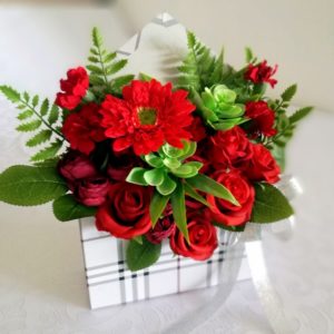 Flower box koperta Kwiaty w czerwieni