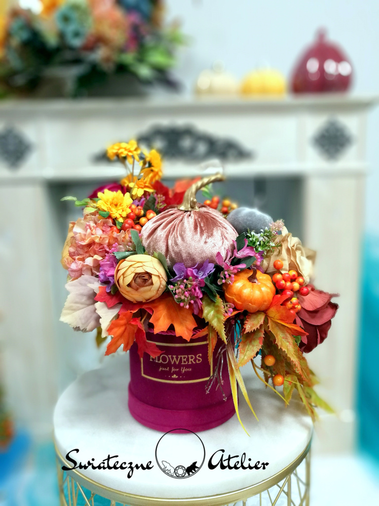 Jesienny flowerbox z dyniami nr 816