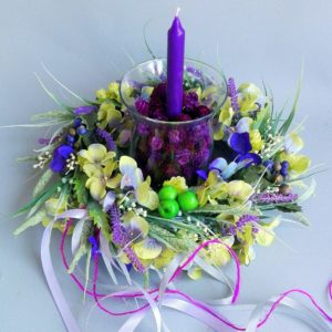 Wianek trawa i lawenda