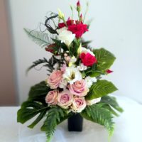 Bukiet nagrobny amarantowy nr. 211