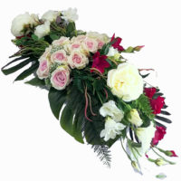 Amarantowy stroik nagrobny nr. 333 rozmiar L