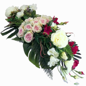 Amarantowy stroik nagrobny nr. 333 rozmiar L