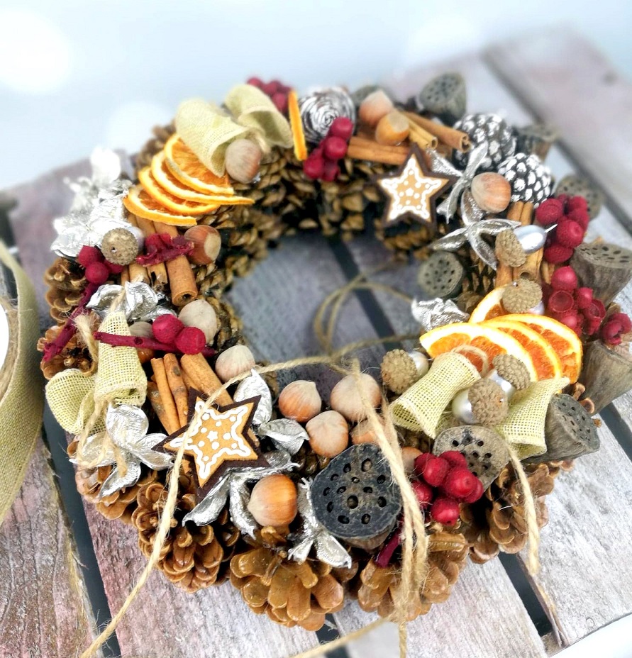 Wianek świąteczny Natura nr 117