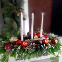 Stroik Wigilijny z Jabłuszkiem roz M nr 287