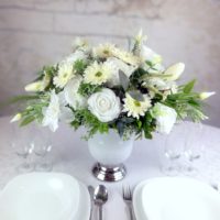 Dekoracja kwiatowa Biała Mgła nr 284