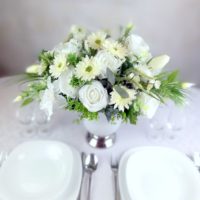 Dekoracja kwiatowa Biała Mgła nr 284