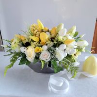 Kompozycja wielkanocna w srebrnym naczyniu nr 311