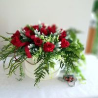 Flower box z czerwonymi różami Miłość nr 324