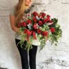 Flower box z czerwonymi różami Miłość nr 324