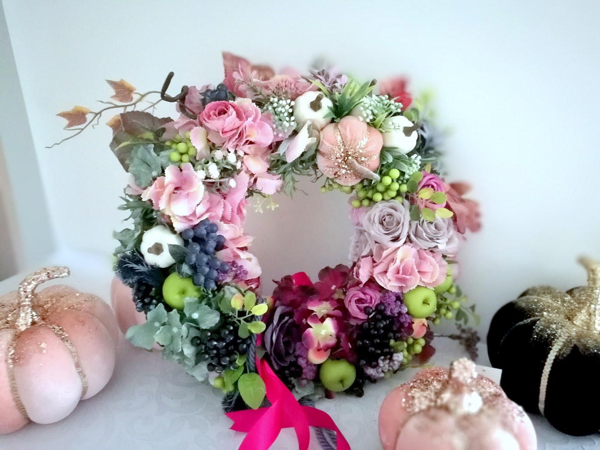 Jesienny Wianek z aronią nr 139