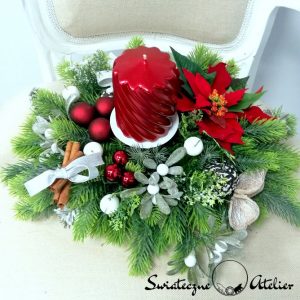 Stroik świąteczny z gwiazdą betlejemską nr 372