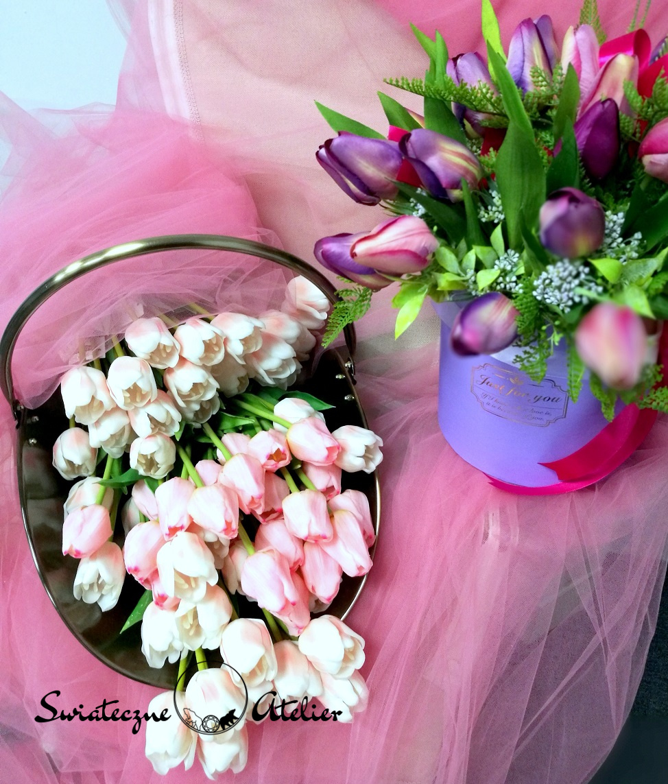 Gumowy tulipan różowy