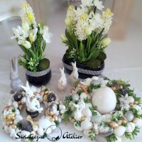 Białe hiacynty kompozycja kwiatowa nr 433