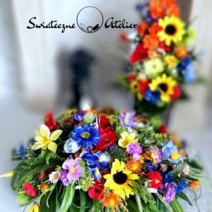 Stroik i bukiet nagrobny Lipcowa łąka nr 481