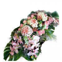 Stroik nagrobny Zgaszony róż nr 562