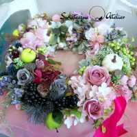 Jesienny Wianek z aronią L nr 182