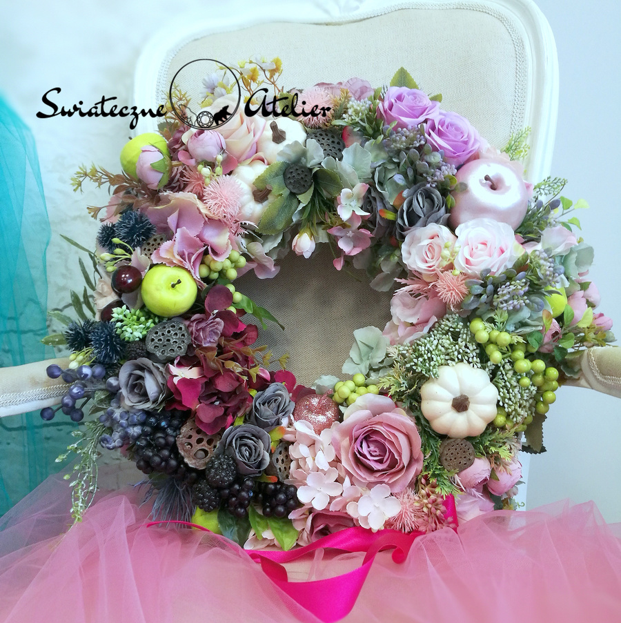 Jesienny Wianek z aronią L nr 182