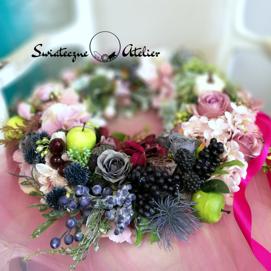 Jesienny Wianek z aronią L nr 182