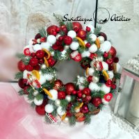 Świąteczny wianek Wigilijny nastrój nr 188