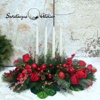 Dekoracja świąteczna w czerwieni nr 594