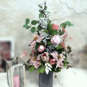 Bukiet nagrobny Różowe święta nr 613