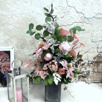 Bukiet nagrobny Różowe święta nr 613