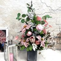 Bukiet nagrobny Różowe święta nr 613