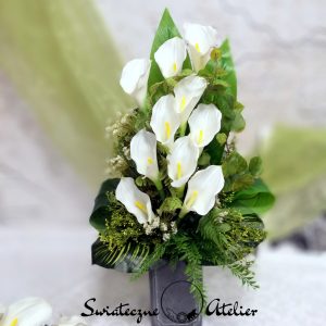 Bukiet nagrobny Biała kalia nr 625