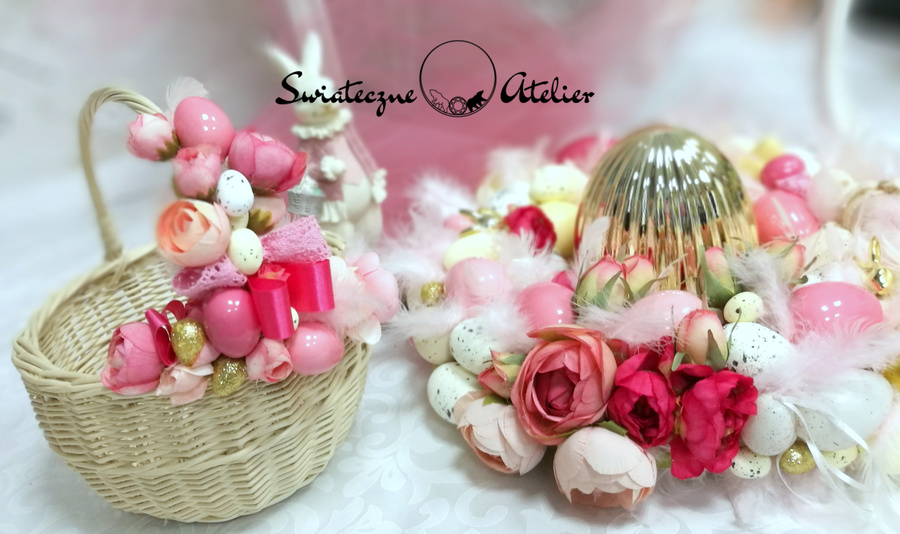 Ozdobny koszyczek wielkanocny nr 654