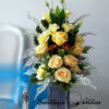 Bukiet nagrobny Żółta eustoma nr 695