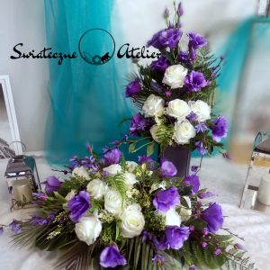 Kompozycja nagrobna z bukietem Milczenie nr 701