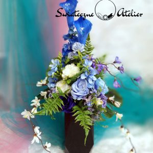 Bukiet nagrobny niebieski nr 745