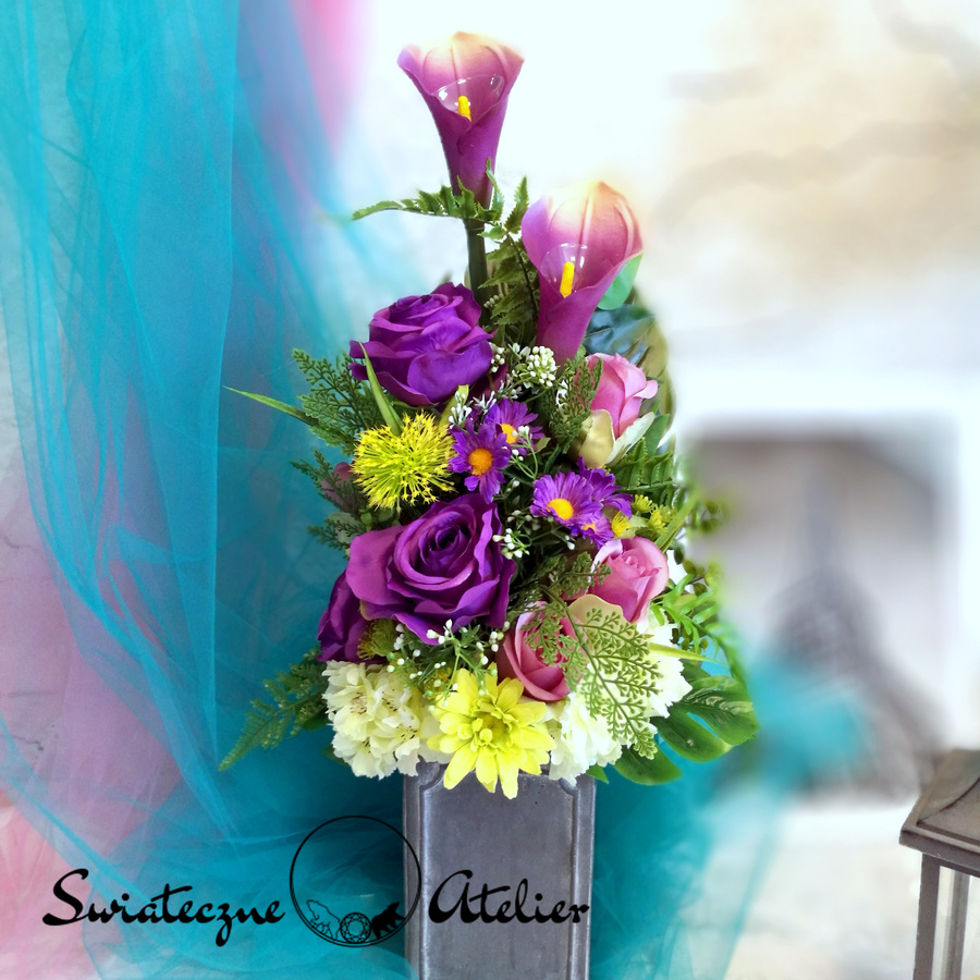 Bukiet nagrobny w fiolecie nr 752