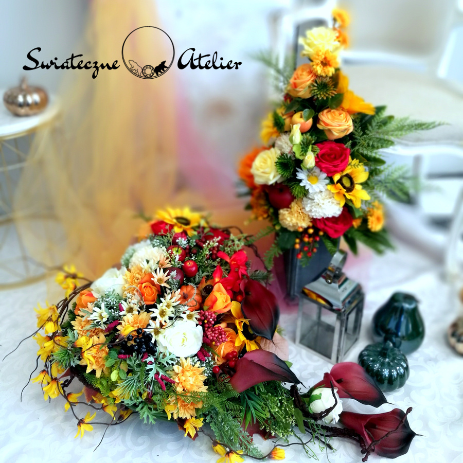 Nagrobne serce jesienne klimaty nr 776