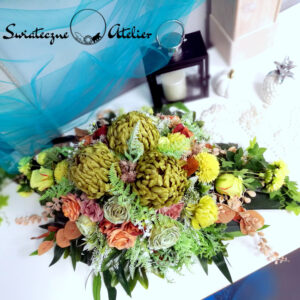 Stroik nagrobny Zielona chryzantema nr 1263