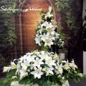 Bukiet i stroik nagrobny Biała lilia nr 1136
