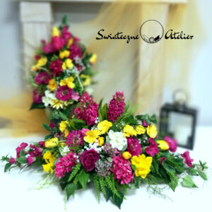 Stroik i bukiet nagrobny Wiosenne nastroje nr 1155