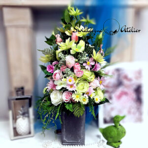 Bukiet nagrobny Pistacja i róż nr 1183