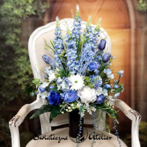 Błękit nieba bukiet nagrobny nr 1184