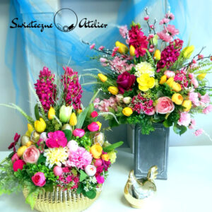 Bukiet i stroik nagrobny Wielkanocny czas nr 1201