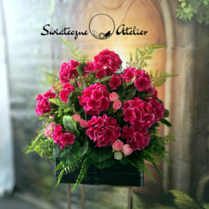 Dekoracja nagrobna Pelargonie nr 1241