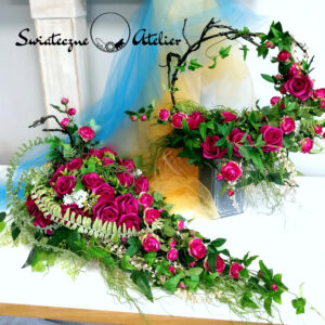 Stroik nagrobny z bukietem Czas wspomnień nr 1246