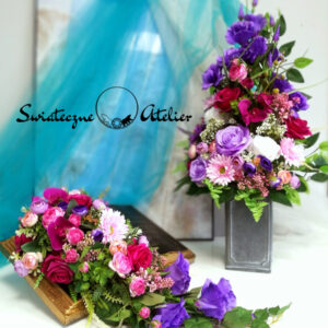 Książka nagrobna z bukietem Delikatne kwiaty 1271