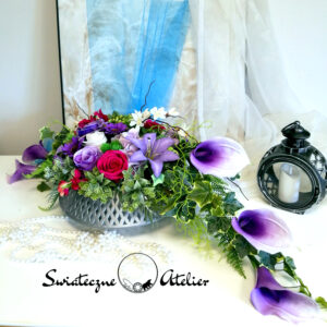 Stroik nagrobny Delikatne kwiaty nr 1282