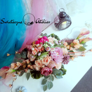 Stroik nagrobny Pastelowe kalie nr 1289