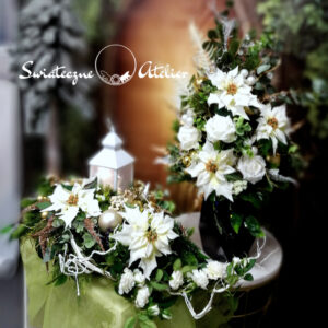 Bukiet nagrobny i stroik Biała gwiazda nr 1344